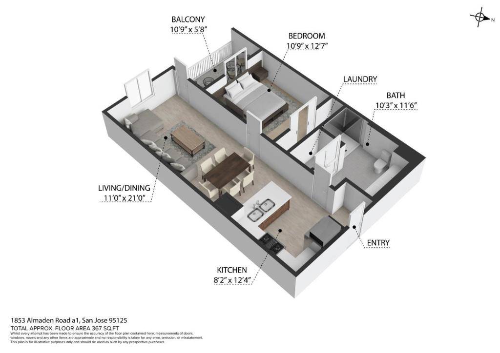 San Jose, CA 95125,1853 Almaden RD #214