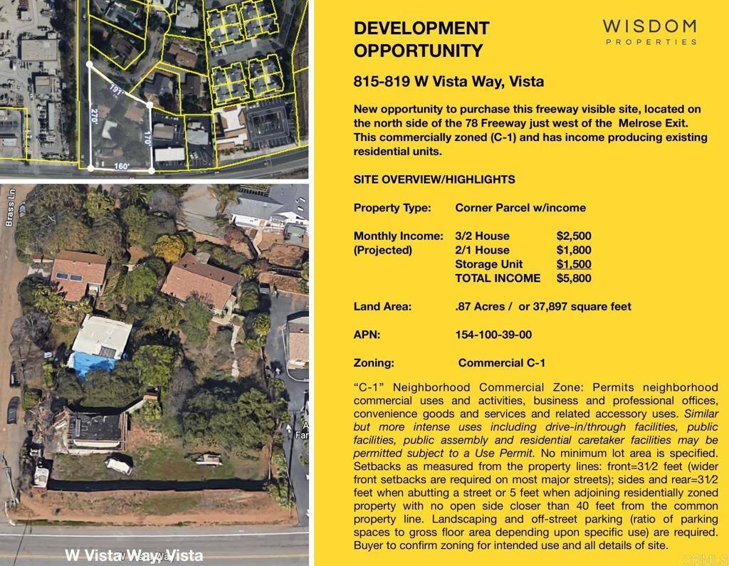 Vista, CA 92083,815 819 W Vista Way