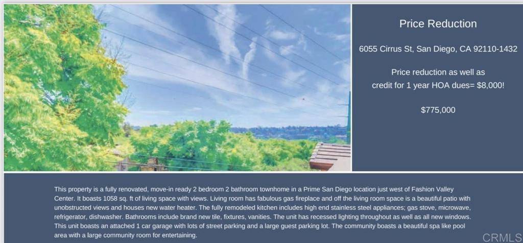 San Diego, CA 92110,6055 Cirrus ST