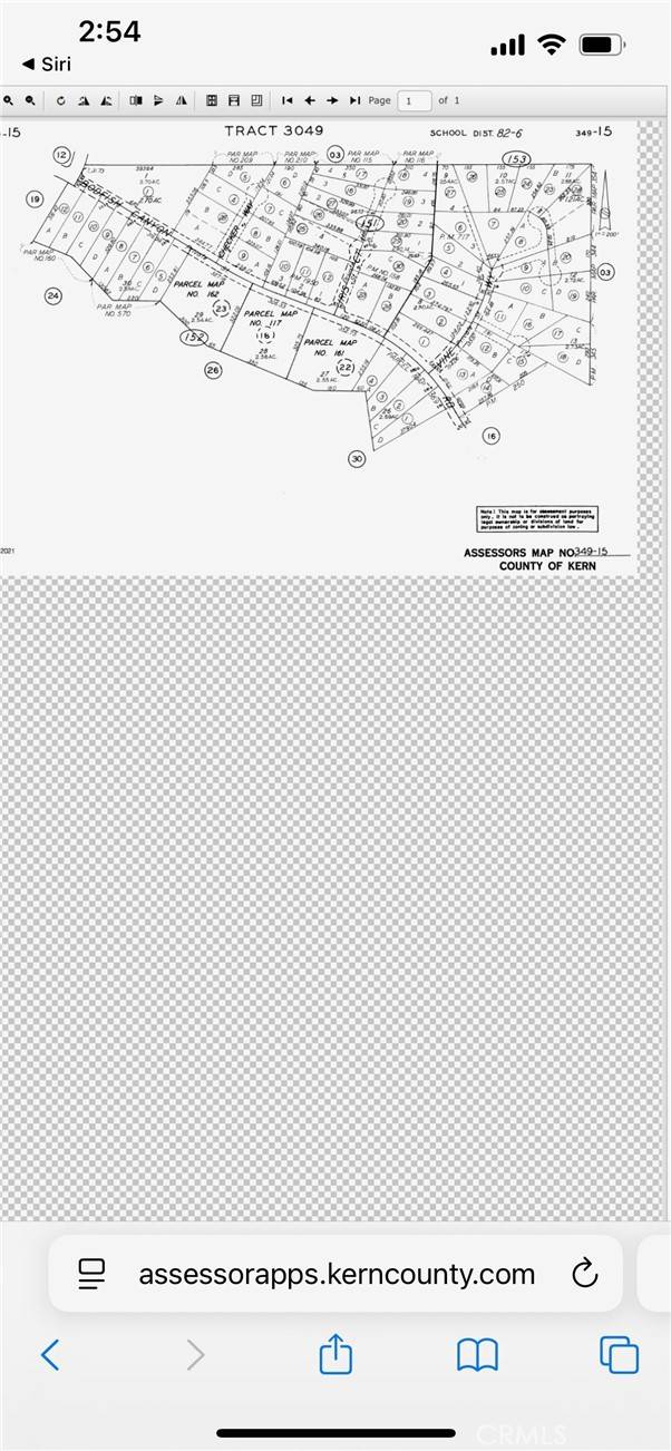 Bodfish, CA 93205,116 Parcel map