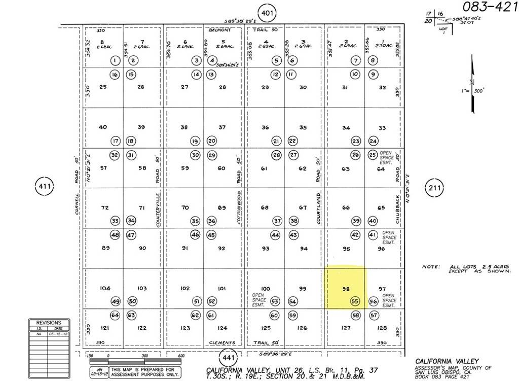 Santa Margarita, CA 93453,0 Courtland RD