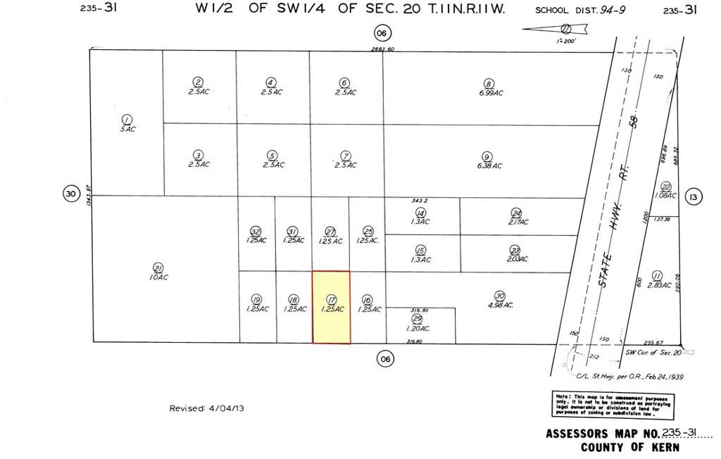 Mojave, CA 93501,30 St. E and Arizona AVE