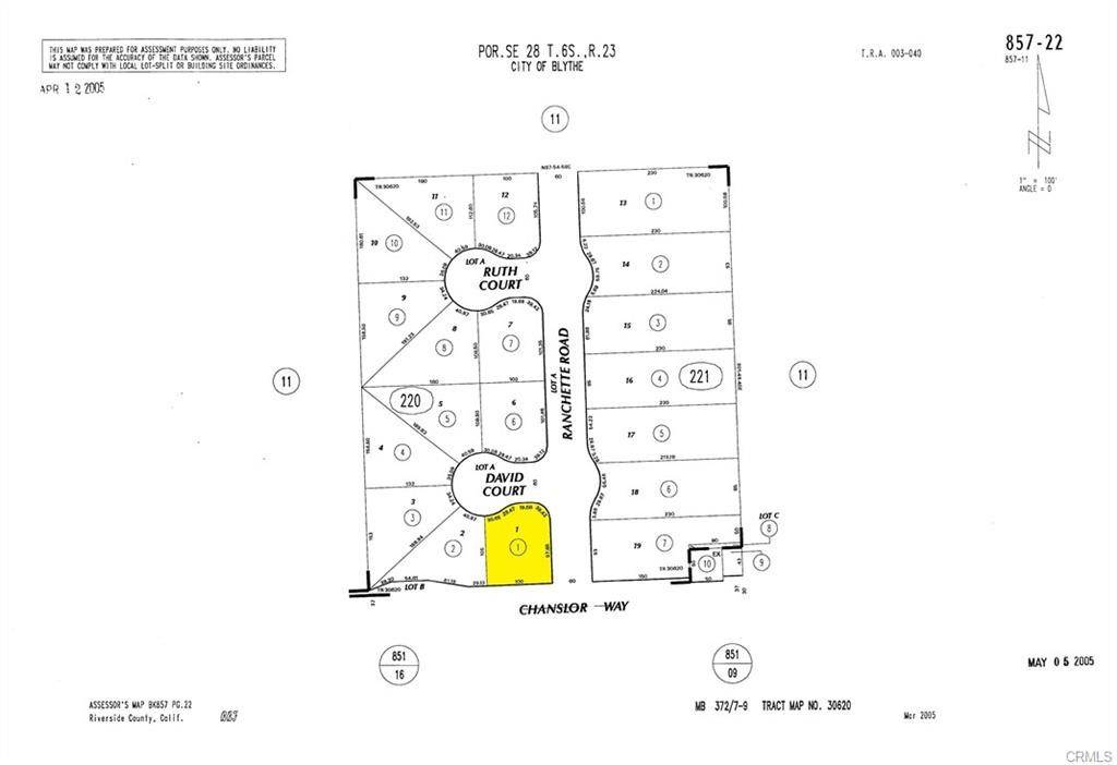 Blythe, CA 92225,0 Ranchette Estates Lot #1