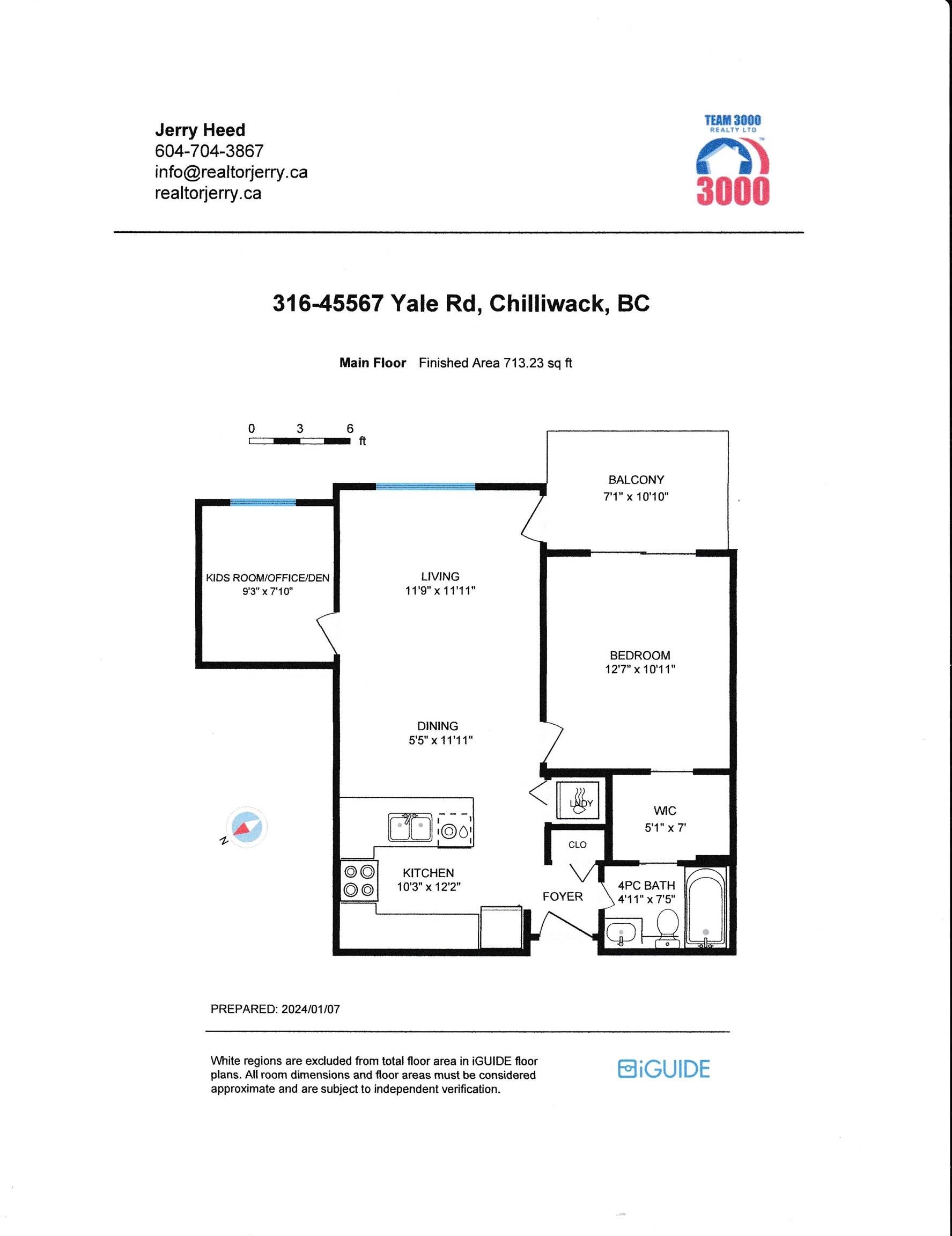 Chilliwack, BC V2P 0B2,45567 Yale RD #316