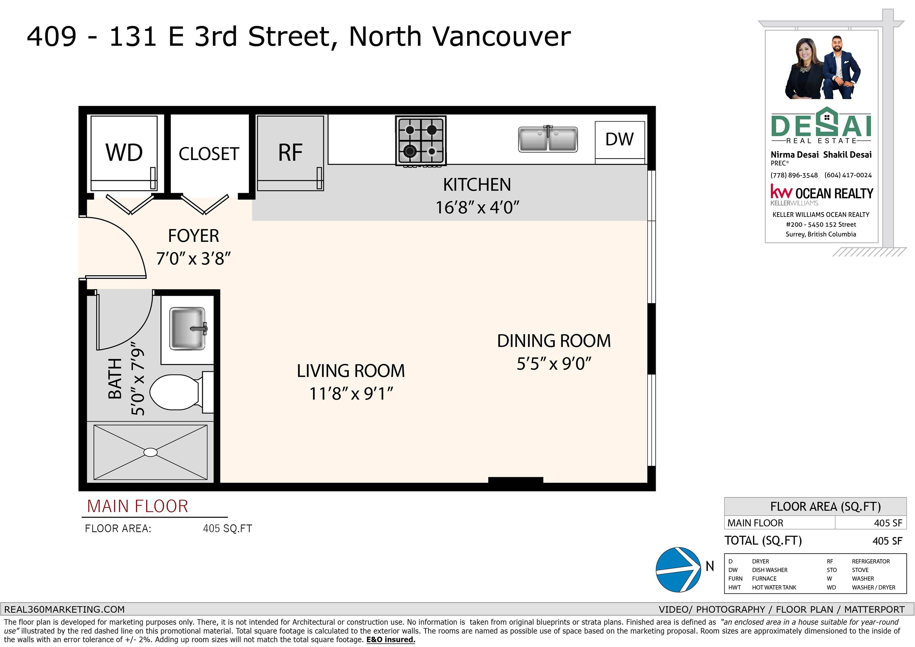 North Vancouver, BC V7L 0E3,131 E 3rd ST #409