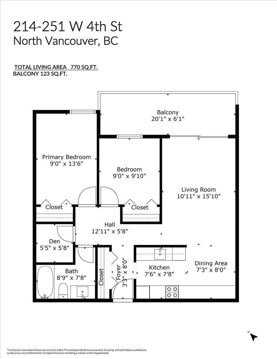 North Vancouver, BC V7M 1H8,251 W 4th ST #214