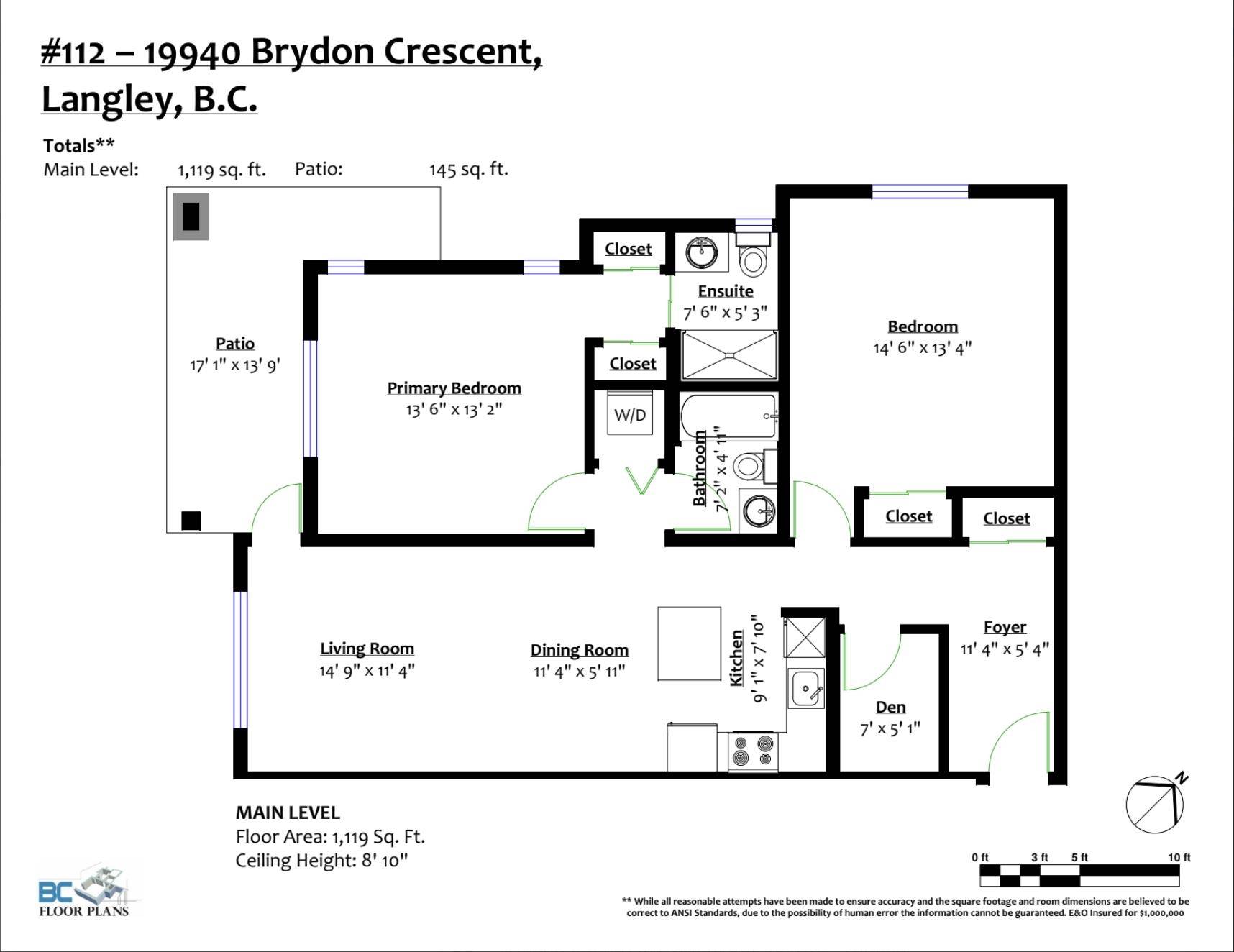 Langley, BC V3A 0K8,19940 Brydon CRES #112