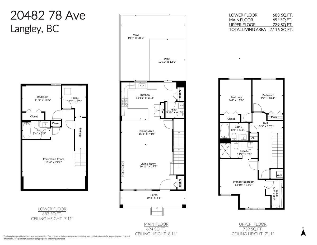 Langley, BC V2Y 4K3,20482 78 AVE
