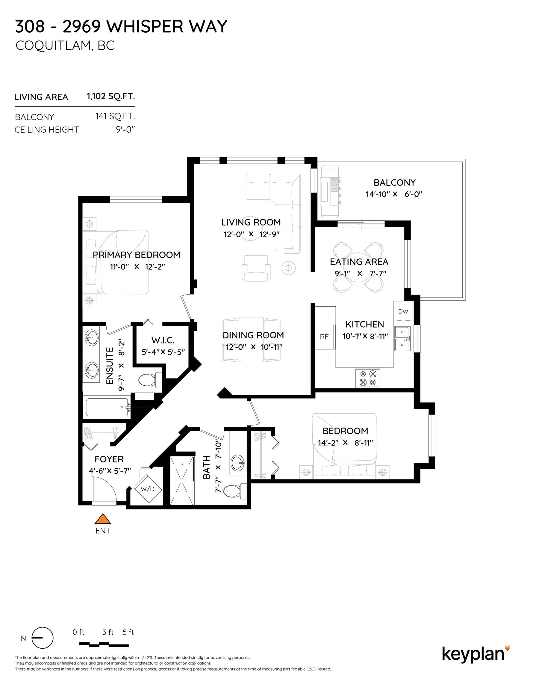 Coquitlam, BC V3E 3S8,2969 Whisper WAY #308