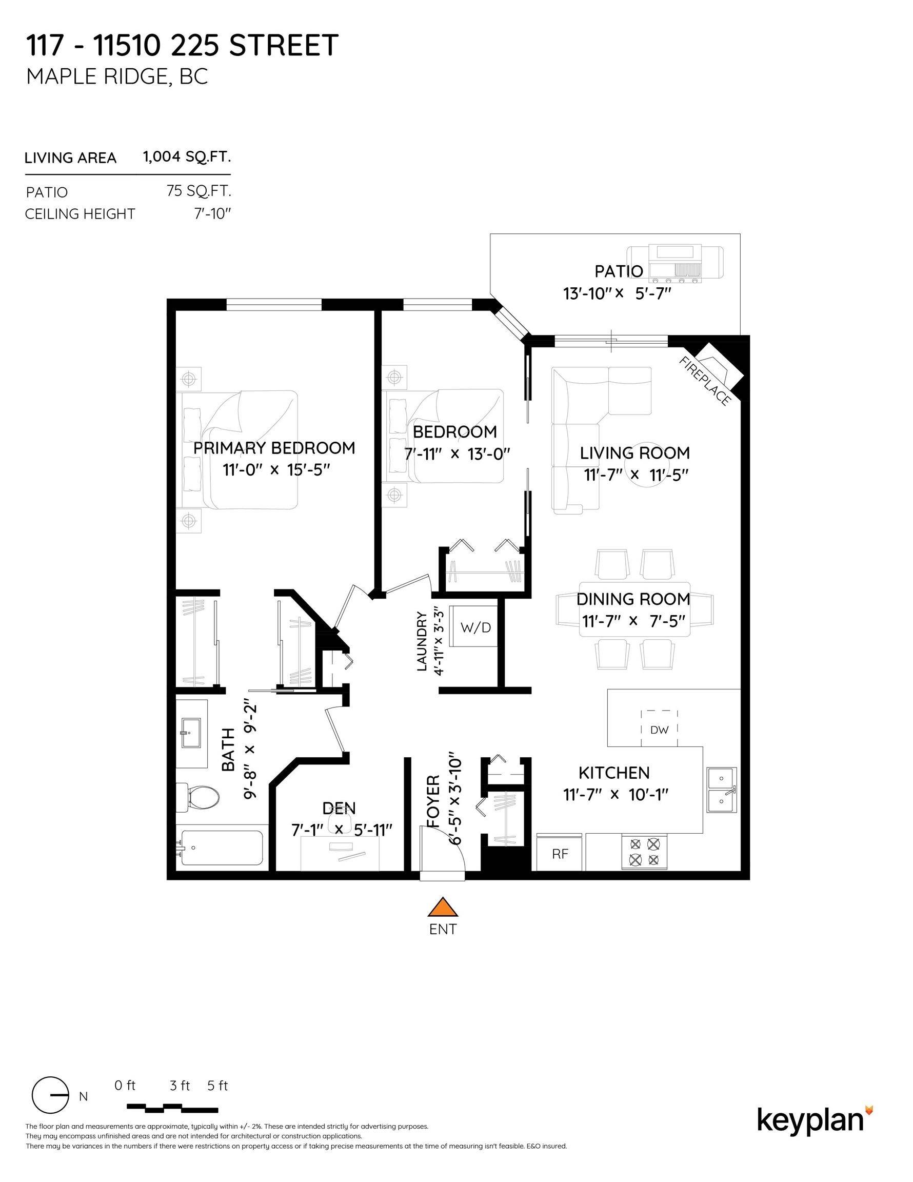 Maple Ridge, BC V2X 9Y3,11510 225 ST #117