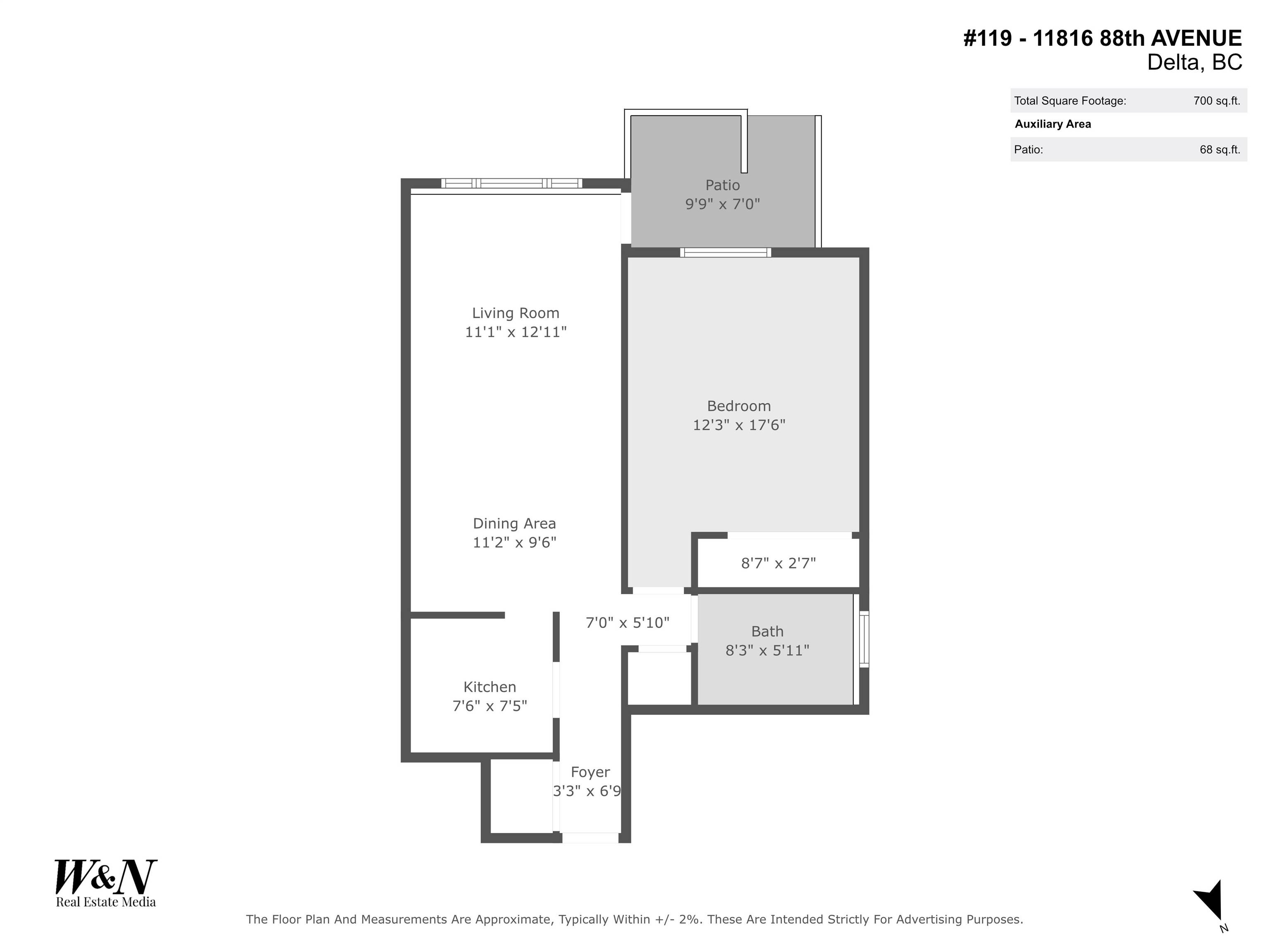 Delta, BC V4C 3C5,11816 88 AVE #119
