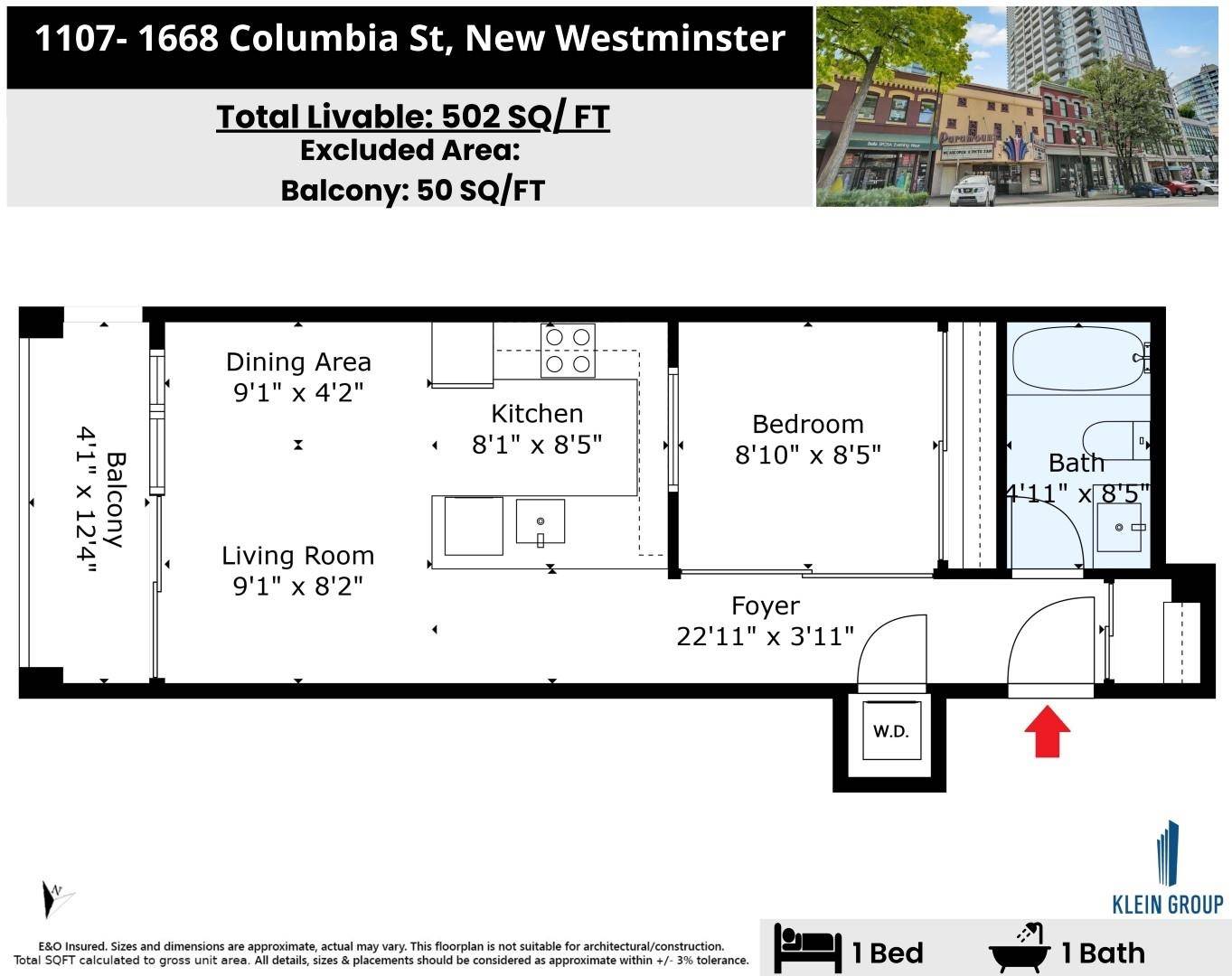 New Westminster, BC V3M 1A9,668 Columbia ST #1107
