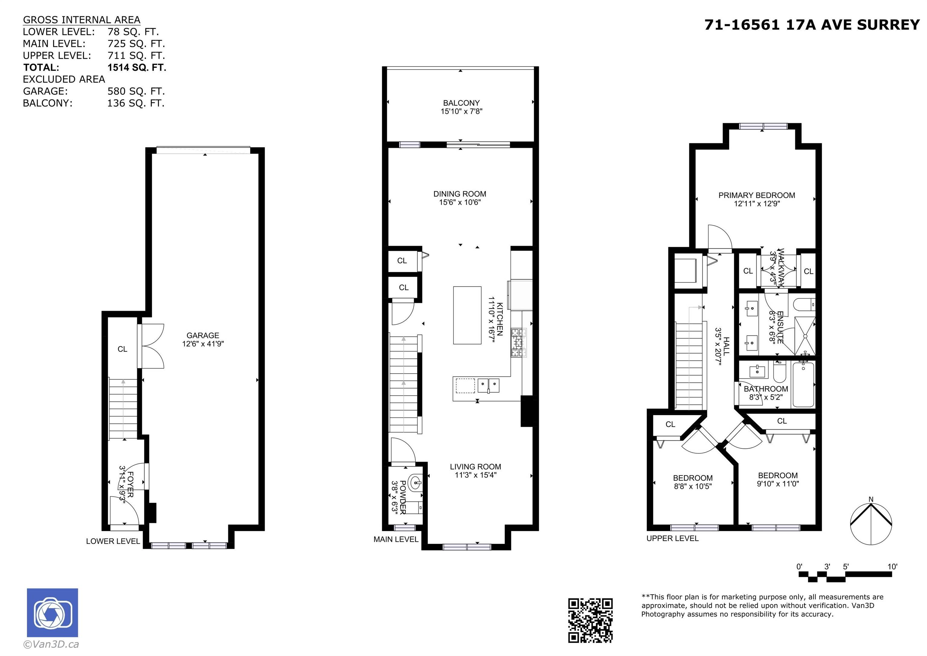 Surrey, BC V3Z 1J3,16561 17a AVE #71