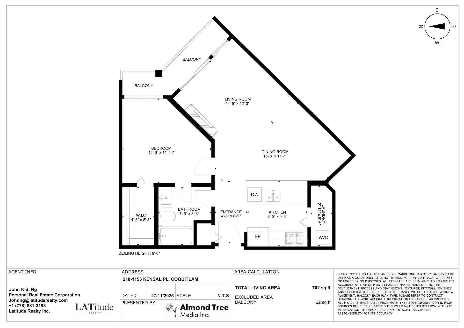 Coquitlam, BC V3B 0G8,1153 Kensal PL #218