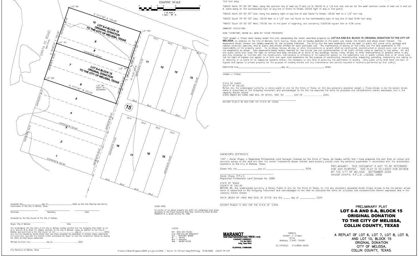 Melissa, TX 75454,2916 Santa Fe ST
