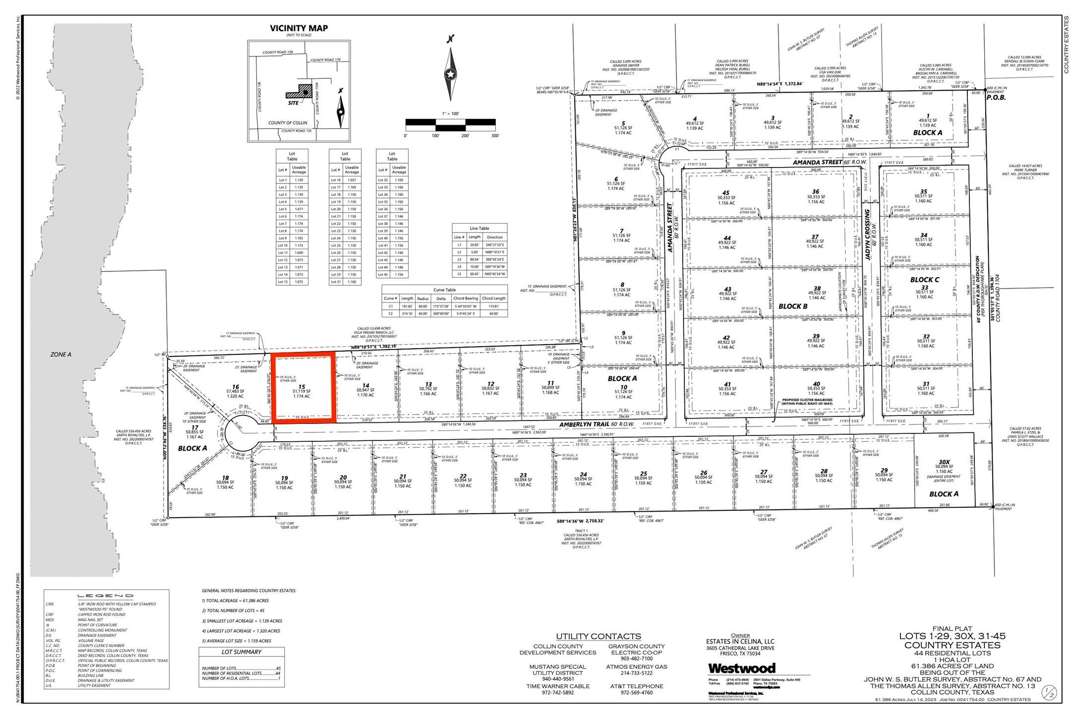 Celina, TX 75009,Lot 15 Amberlyn TRL