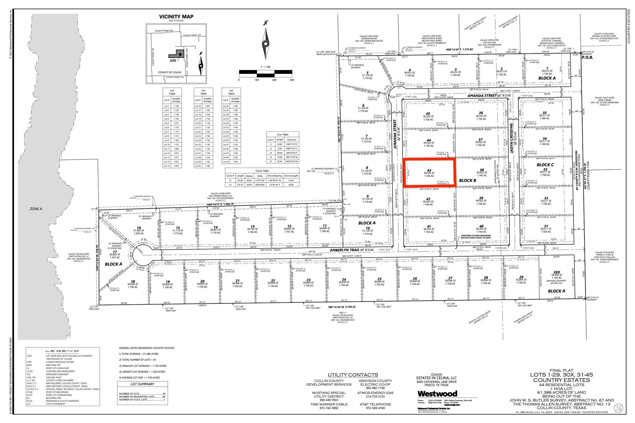 Celina, TX 75009,Lot 43 Amanda ST