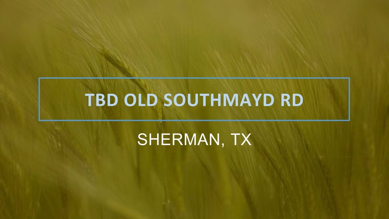 Sherman, TX 75092,TBD Old Southmayd RD #Tract 1C
