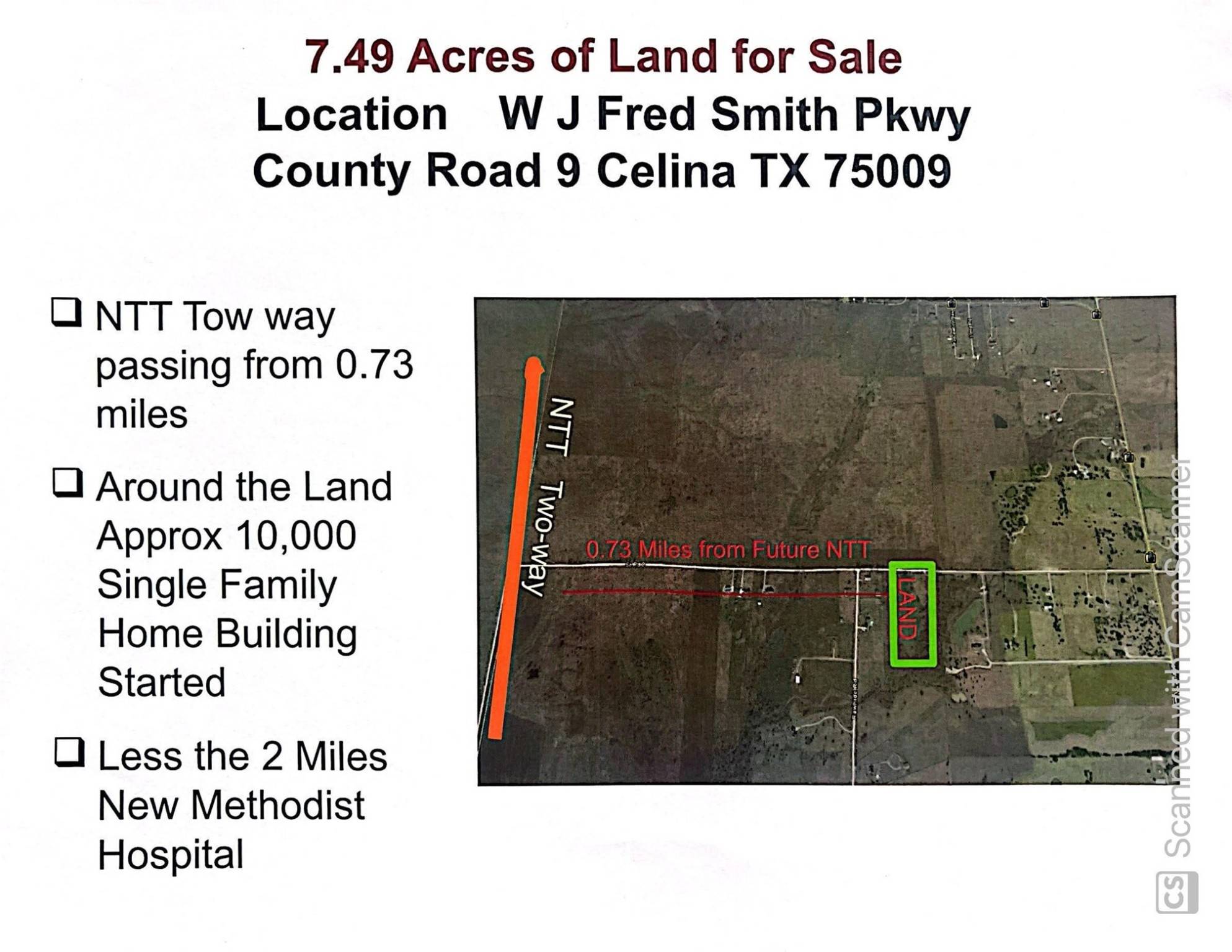 Celina, TX 75009,TBD W J Fred Smith Pkwy