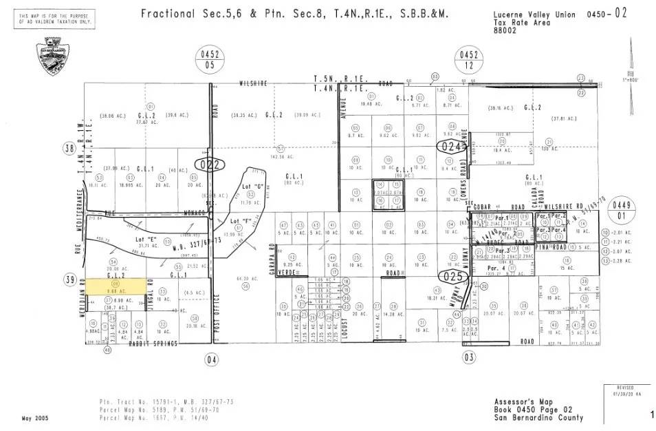 Lucerne Valley, CA 92356,0 Meridian