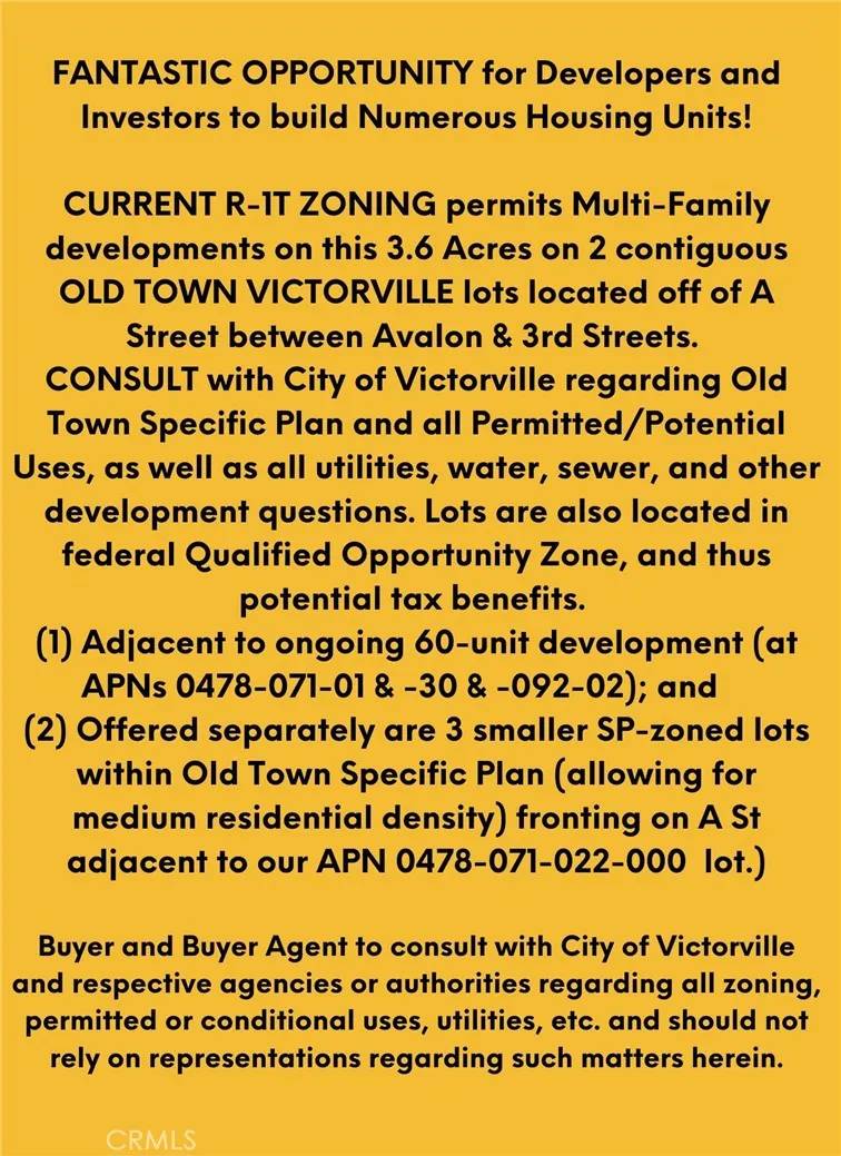 Victorville, CA 92395,0 Avalon Ave & A St & Allen/3rd/Forrest