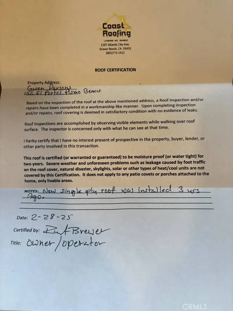 Pismo Beach, CA 93449,152 El Portal Drive