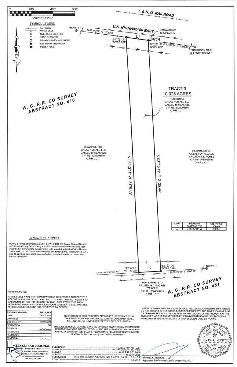 Devers, TX 77538,15278 US Hwy 90 Tract 3